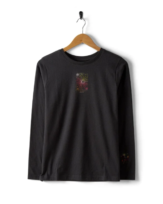 Mini Magic - Womens Recycled Long Sleeve T-Shirt - Dark Grey